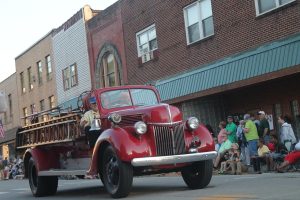 parade, vintage, american, small town, emergency-vehicle, fire-engine, fire-truck, small town, small town, small town, small town, small town